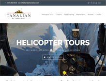 Tablet Screenshot of anchoragehelicoptertours.com
